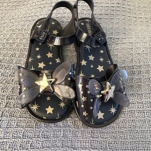 Mini Melissa star sandals nwot 12